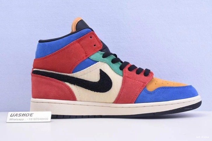 Mid  1 Blue Jordan the Fearless CU2805-100 Great SE 1031